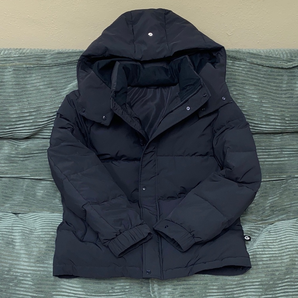 GLOWMODE Black Hooded Puffer Jacket